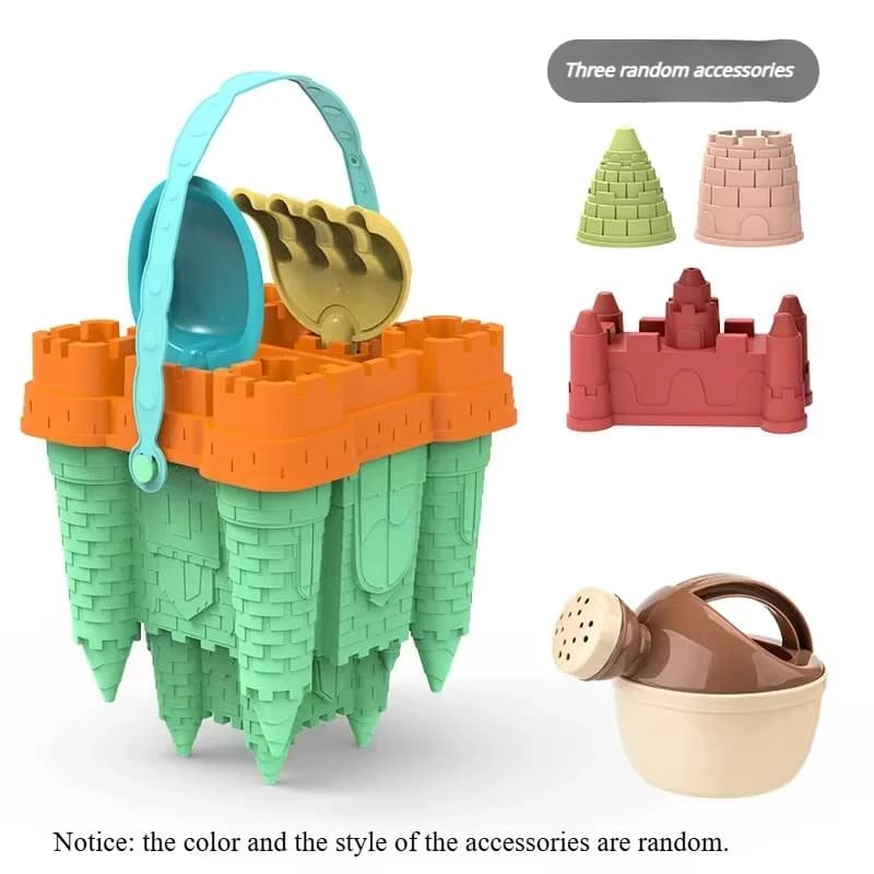 Castillo de playa, cubo, juego de arena, juguetes, pala de arena, juguetes de verano para niños, juguetes de arena, caja de arena para niños,