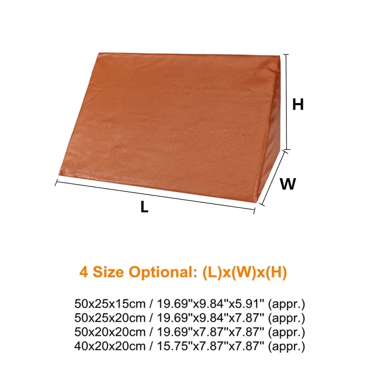 Esponja de cuero ortopédica de 4 tamaños y 3 colores, almohada de cuña para cama de reflujo de ácido, cojín de elevación para piernas, ropa de