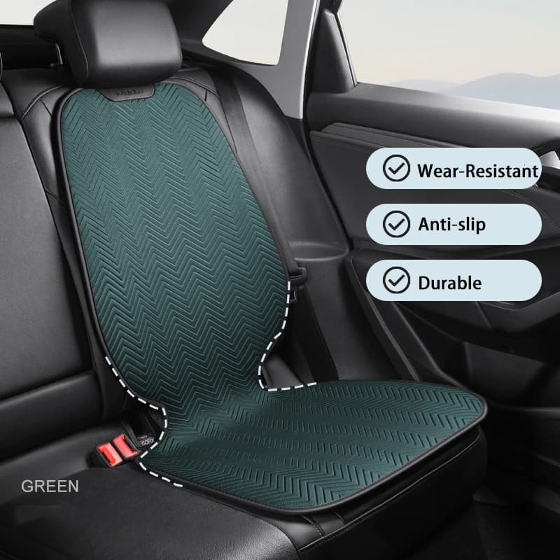 Protector de seguridad para asiento de coche, almohadilla de cuero para niños, bebés, mascotas, cojín Universal para asiento trasero, estera