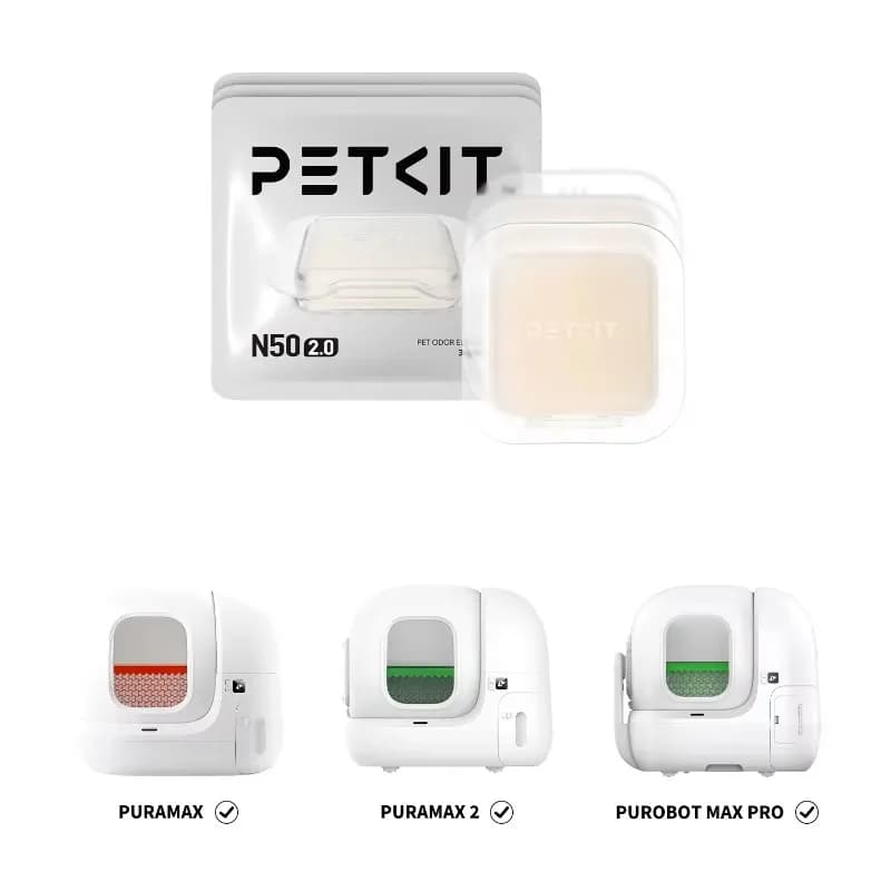 PETKIT Pura Max eliminador de olores de mascotas N50 2,0 Puramax 2 accesorios caja de arena automática bolsa de basura purificador líquido recarga
