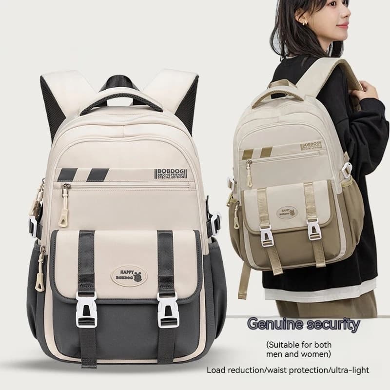 Nuevo Mochila escolar con alto nivel de apariencia, mochila para escuela secundaria, mochila para escuela primaria de gran capacidad, Ins Wind
