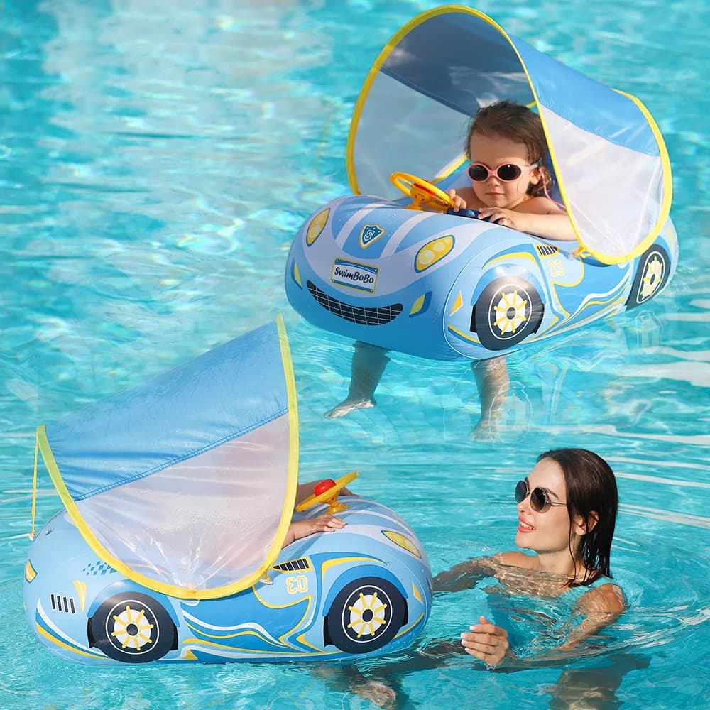 Asiento de natación de coche para niños, anillo flotante inflable para niños, flotador para barco de natación de verano, juguete de agua de baño