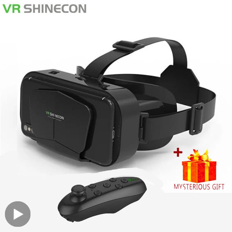 Shinecon-gafas de realidad Virtual Viar 3D VR, dispositivo, lentes para casco, auriculares, gafas inteligentes para teléfono inteligente, Realidade