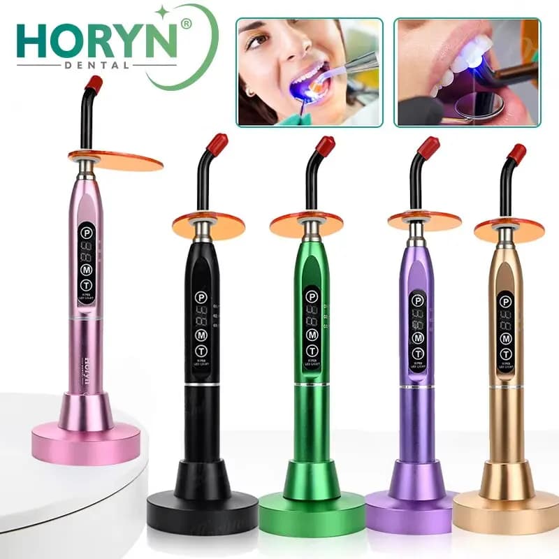 Lámpara de luz de curado Dental inalámbrica LED, máquina de odontología, polimerización de resina, lámpara de 5s/3mm, ortodoncia Dental curado