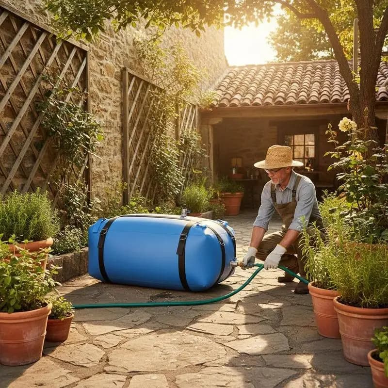 Bolsa de agua de 132L, bolsa de agua suave de TPU, contenedor de almacenamiento de agua, tanque de agua para caravana a prueba de fugas y resistente