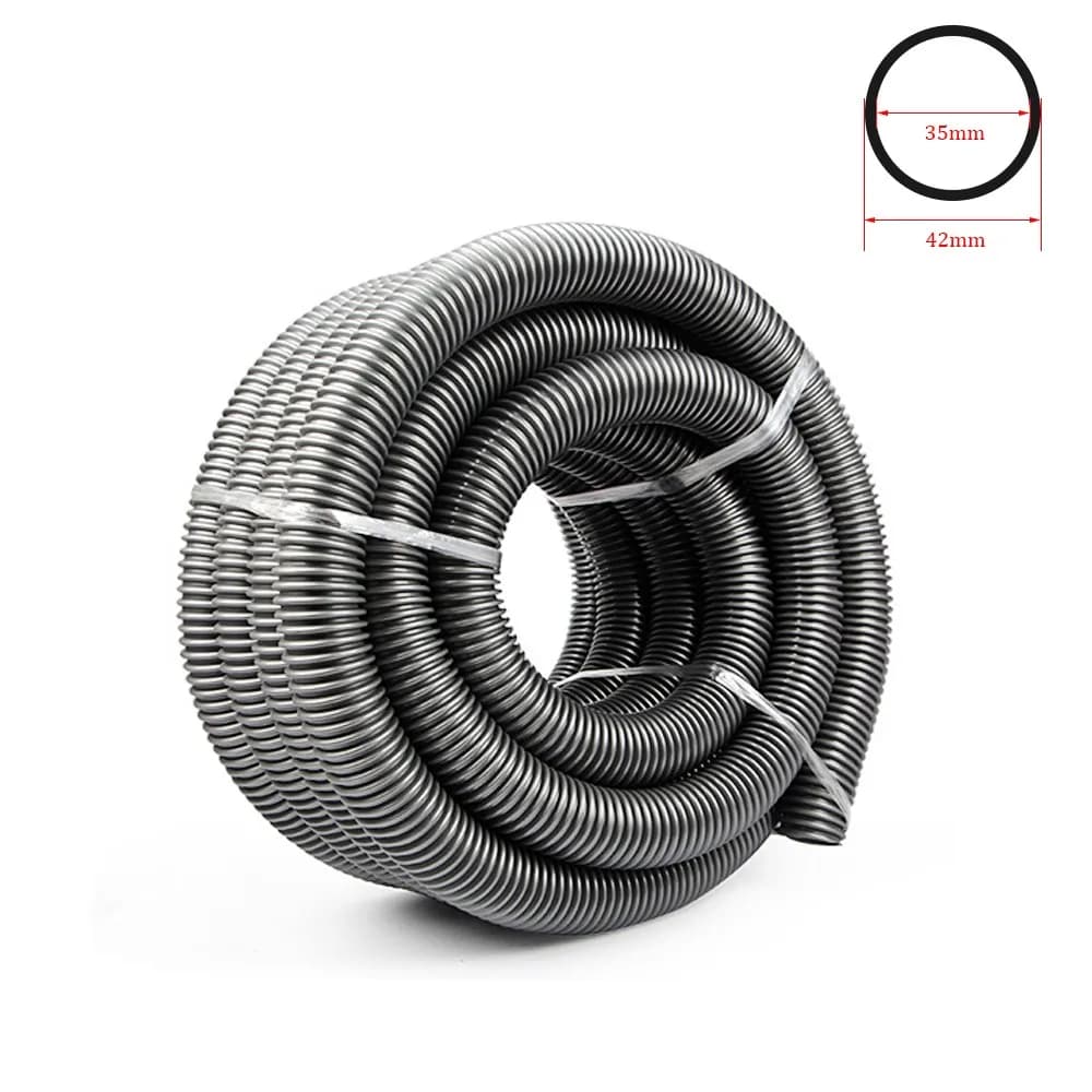 Manguera de rosca para aspiradora interior, 35mm/exterior, 42mm, fuelle, pajitas, tubo suave, tubo de vacío de repuesto Flexible y duradero