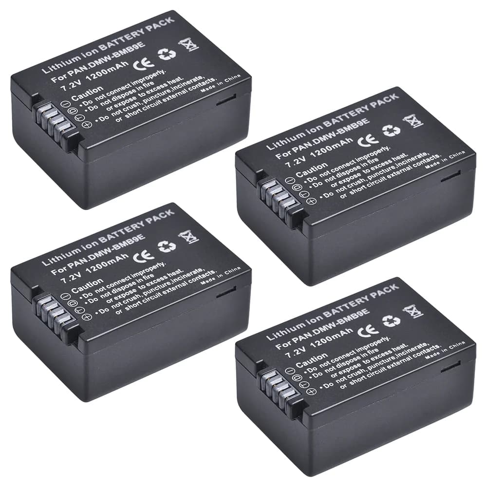 Batería de DMW-BMB9E para Panasonic, batería de DMW-BMB9PP para DC-FZ85, FZ83, FZ82, FZ81, FZ80, DMC-FZ150, FZ100, FZ40, FZ45, FZ47, FZ48, FZ60,