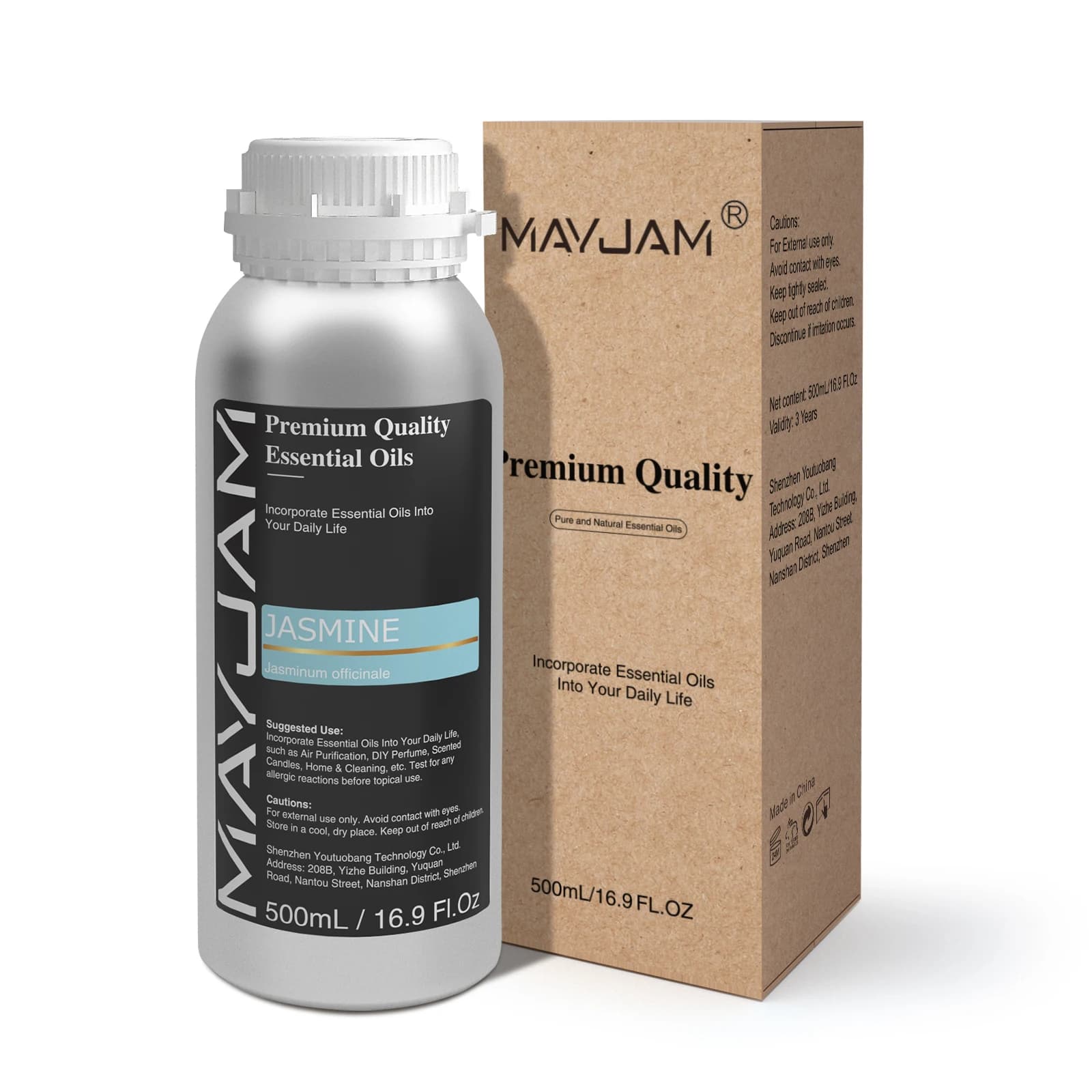 MAYJAM 500ML aceite esencial Natural puro para humidificador difusor jazmín lavanda vainilla eucalipto bergamota limón aceites aromáticos