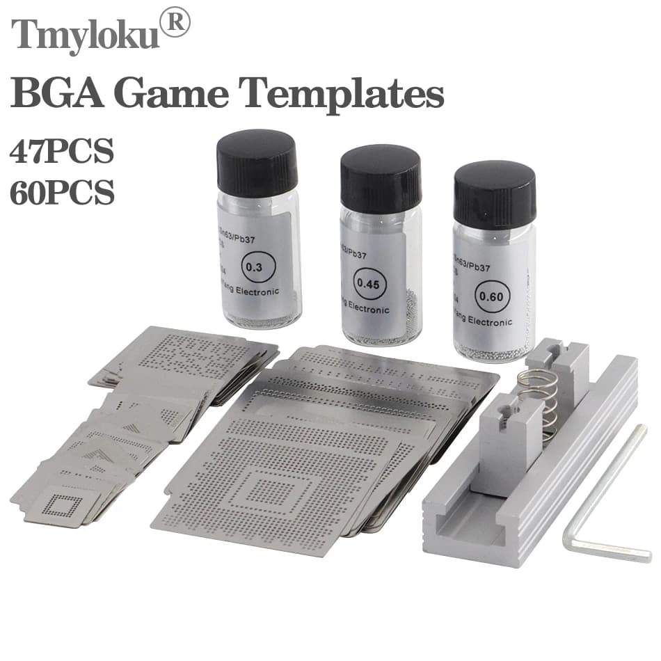 Consola de juegos de alta calidad, 47 Uds./60 Uds., molde de soldadura a presión BGA, ensamblaje de plantilla PS5 PS3-CPU PS3-GPU PS4 CXD90042GG