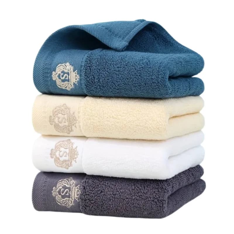 Juego de toallas de baño de algodón bordado, toallas de baño grandes de 70x140cm y 35x75cm, toallas de uso diario para ducha facial, 1/2/3 Uds.