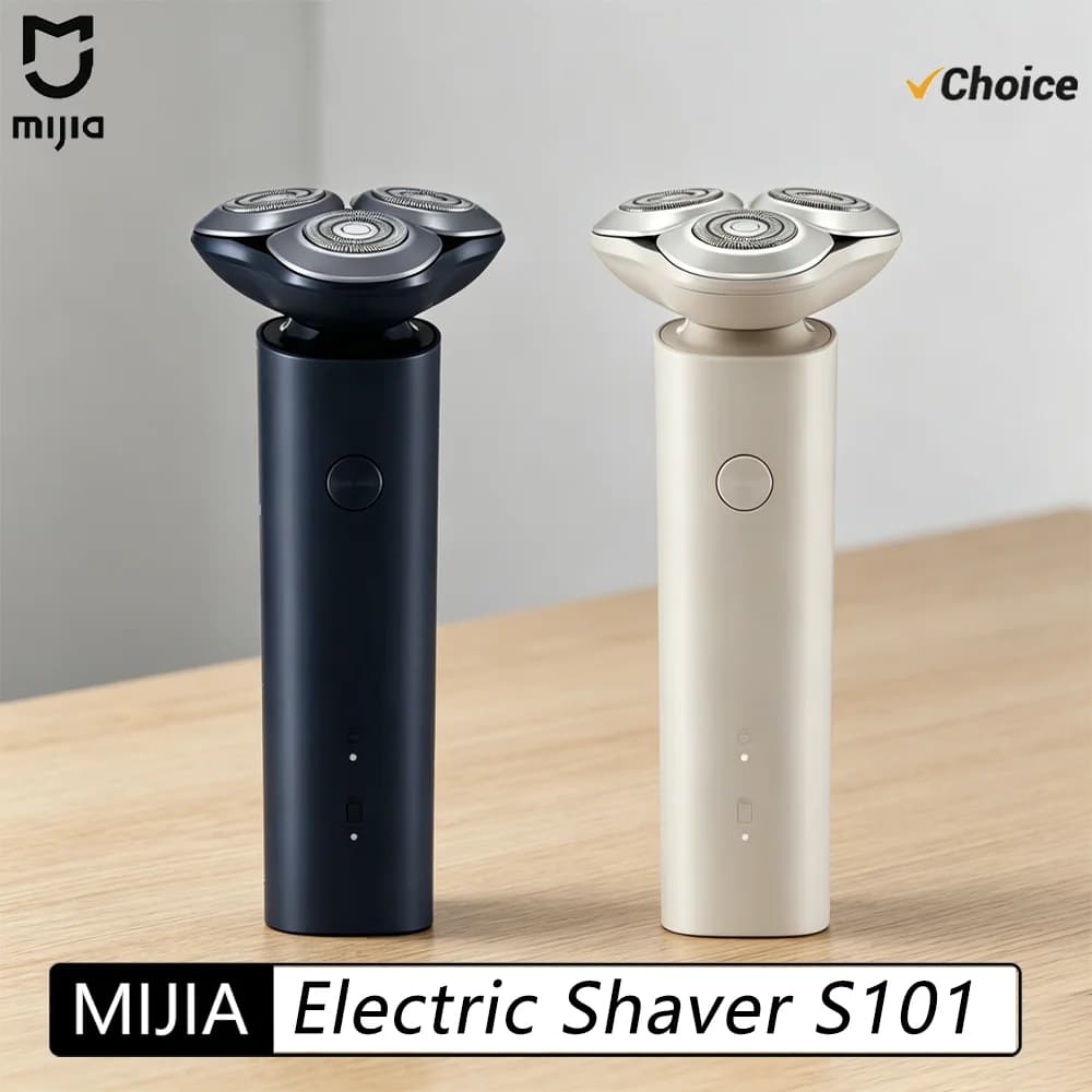 Afeitadora eléctrica Mijia S101, máquina de afeitar mejorada para hombres, resistente al agua, para afeitado en seco y húmedo, recortadora de