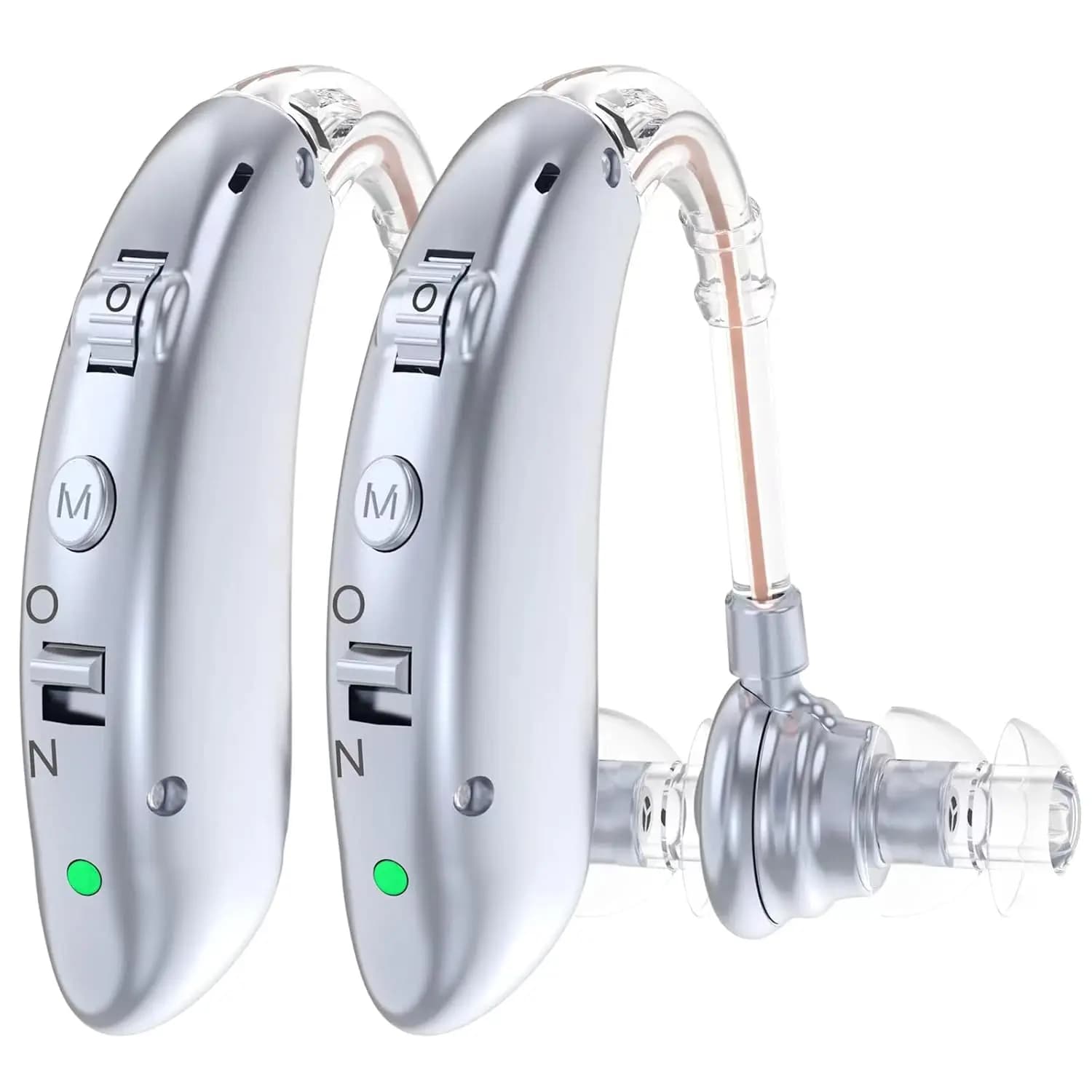 Audífono Digital recargable, tono ajustable, el mejor amplificador de sonido, audífono BTE portátil para personas mayores sordas