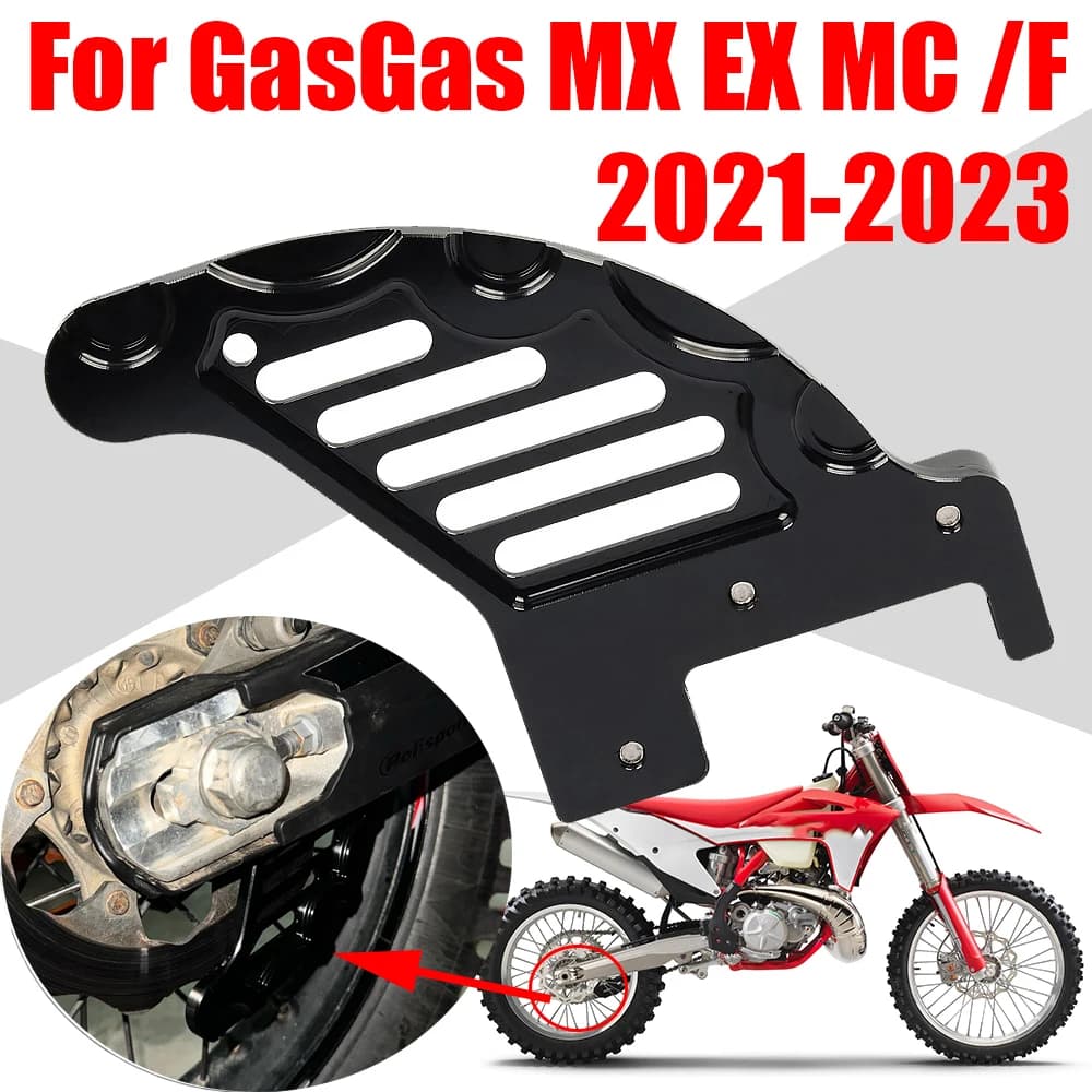 Para GASGAS GAS MX EX MC 125 200 250 300 F 250F 350F 450F EXF MCF 250 350 450 accesorios Protector de disco de freno trasero