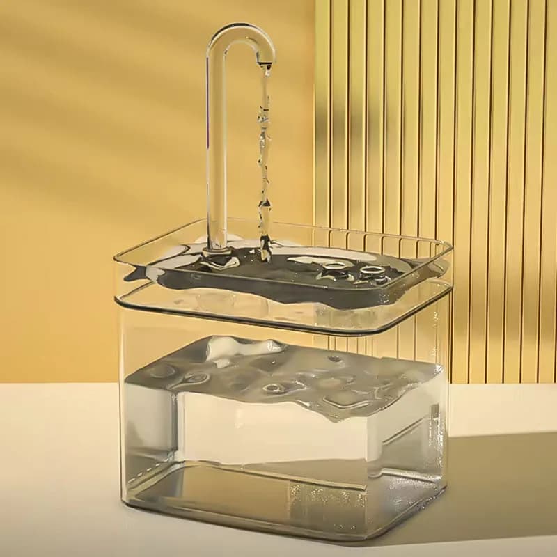 Fuente de agua para mascotas, filtro automático, bebedero eléctrico silencioso USB para gatos, bebedero de filtring de recircular de 1500mL para