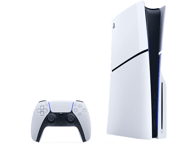 Consola - Sony PS5 Slim Standard, 1 TB SSD, 4K, mando, Chasis E, Blanco