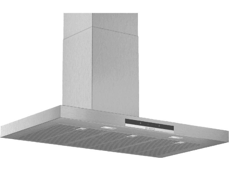 Campana decorativa - Bosch DWB97IM50, Decorativa, 710 m³/h, 3 potencias + intensiva, 90 cm, Inox