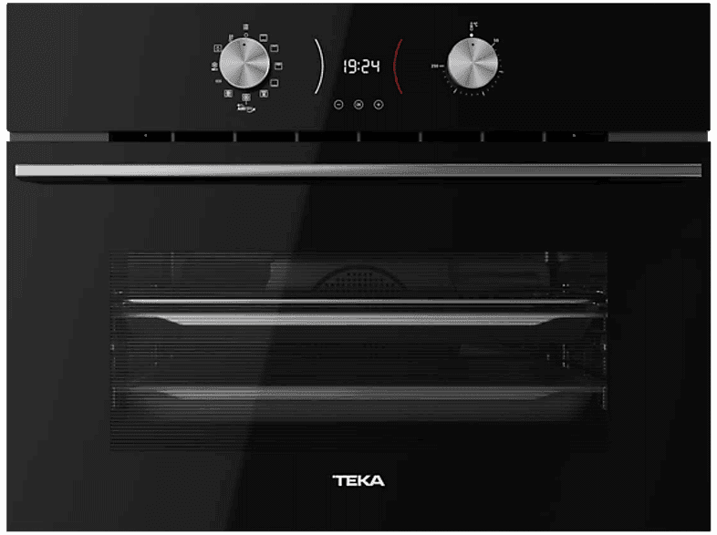 Horno compacto - Teka HLC 8406 BK, Multifunción, Sistema de limpieza integrado, 44 l, 45 cm Ancho, Función Airfry, Negro