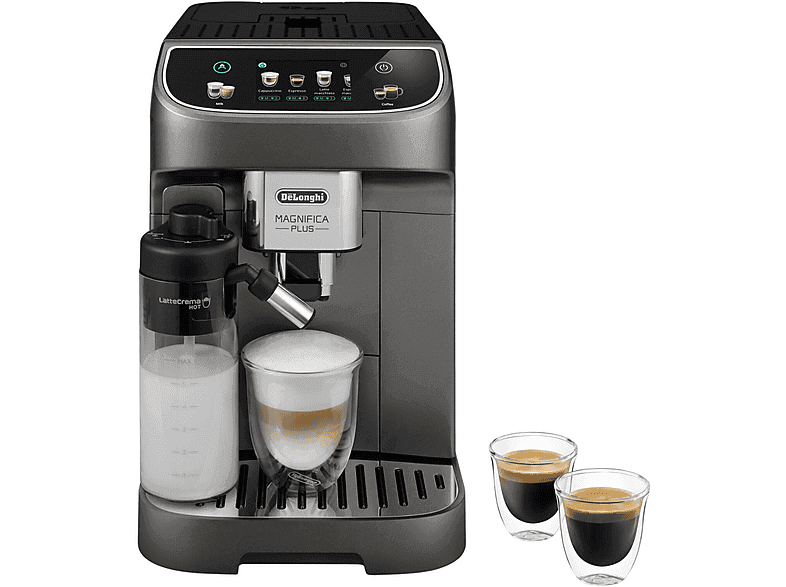 Cafetera superautomática - De'Longhi Magnifica Plus ECAM320.70.TB, 1450W, Molinillo integrado, Depósito leche, Táctil, Espumado automático,