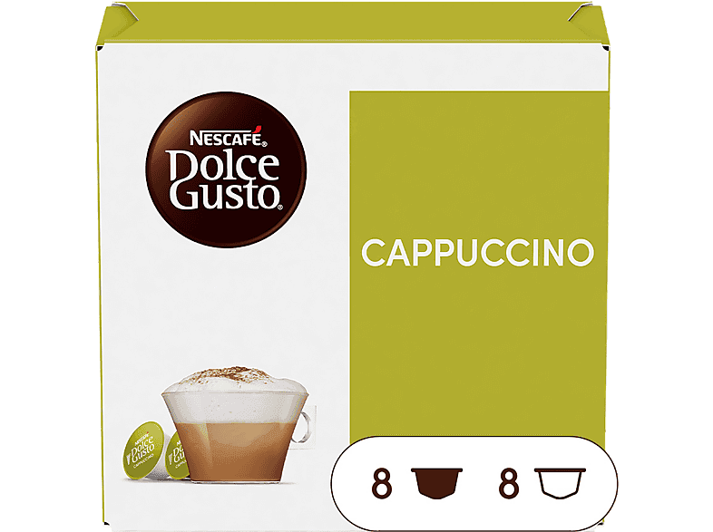 Cápsulas monodosis - Nescafé Dolce Gusto Cappuccino, 8+8