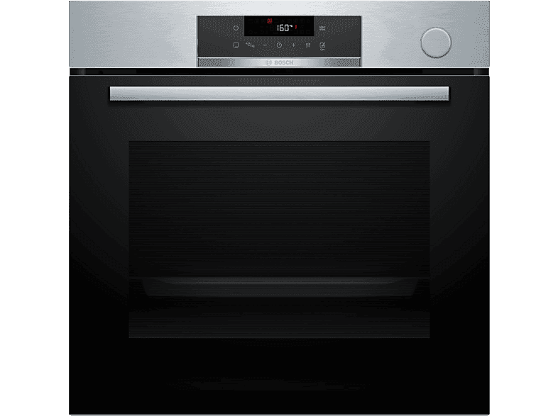 Horno a vapor - Bosch HRG572ES3,Serie 4, Multifunción, Pirolítico y por agua, Función Vapor añadido, AirFry, Inox