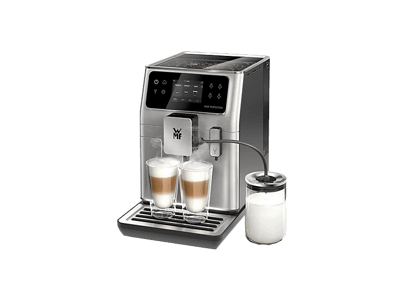 Cafetera superautomática - WMF Perfection 660, 15 bar, 1550 W, 2 Tazas, Pantalla Táctil de 3.5", Doble Thermoblock, Negro