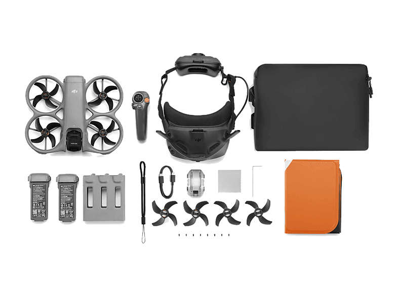 Dron - DJI Avata 360 Motion Fly More Combo , 64 MP, 23min Autonomía, Visión 360°, Vídeo HDR en 8K/60 fps, Detección Obstáculos Omnidireccional,