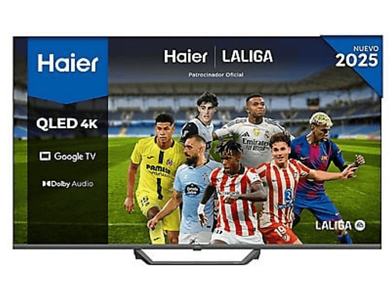 TV QLED 65" - Haier S80 Series H65S80FUX, 4K HDR10, Google TV, Gaming 120Hz, Dolby Audio, Negro