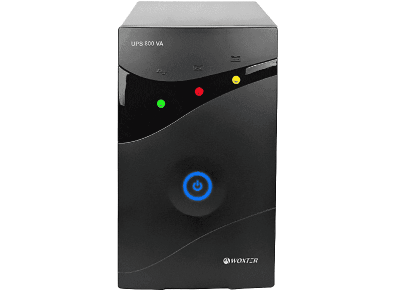 SAI - Woxter UPS 800 VA, Microprocesador, Display LED, Alarma acústica, Autonomía 8-15 minutos
