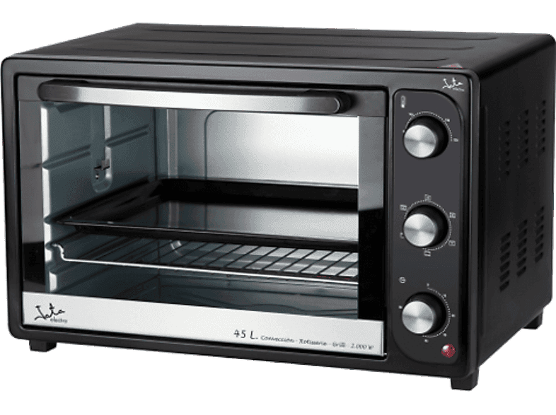 Mini horno - Jata HN945, Potencia 2000 W, Capacidad 45 L, Temporizador de 60 min, Termostato