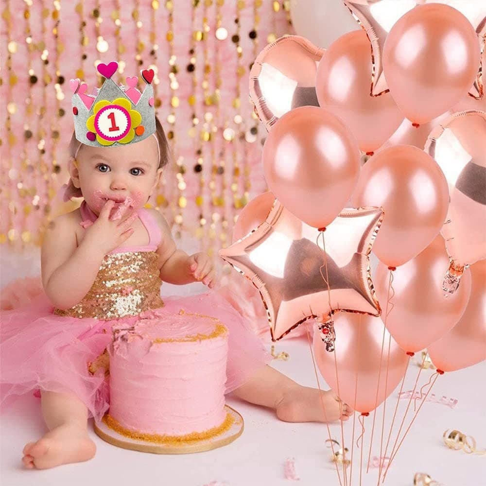 Corona de niños para cumpleaños con números