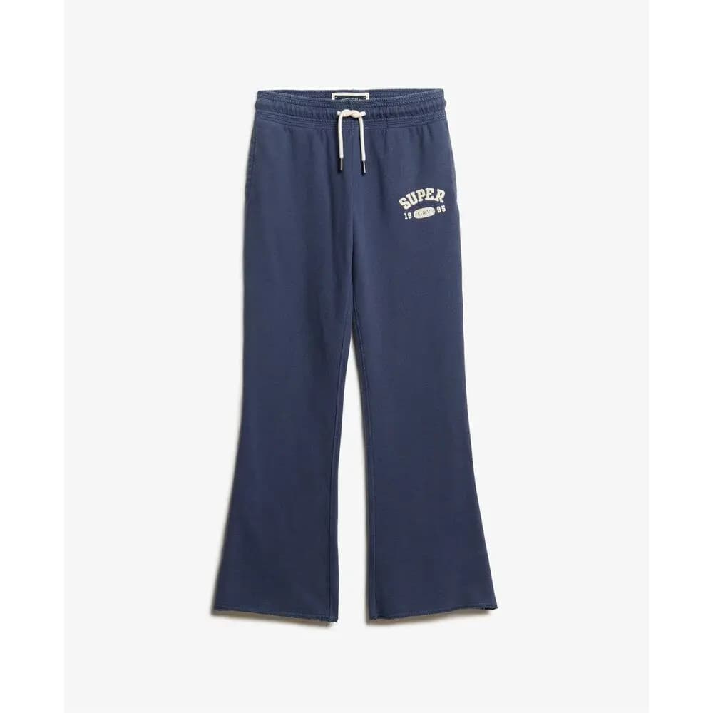 Pantalón de chándal acampanado de cintura baja mujer Superdry Athletic Essentials
