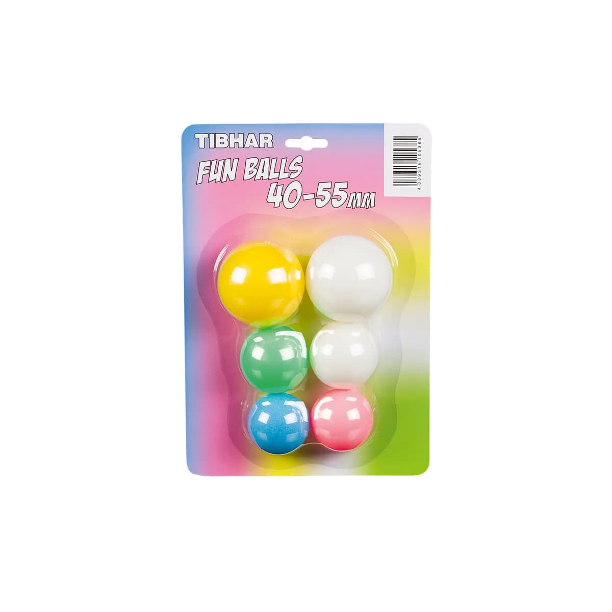 Pelota de tenis de mesa Tibhar Fun (x6)