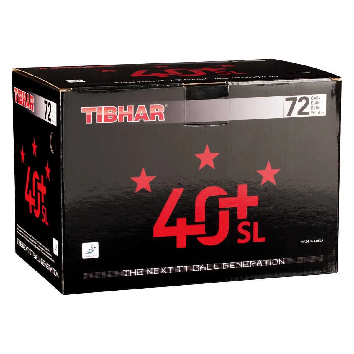 Pelota de tenis de mesa Tibhar 3Star 40+ SL (x72)