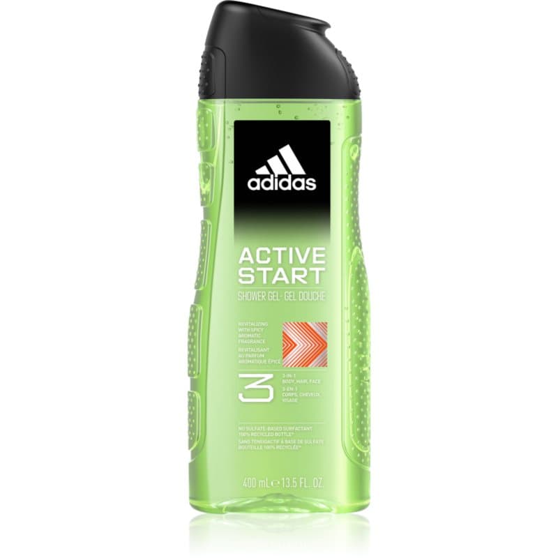Adidas 3 Active Start gel de ducha para hombre 400 ml