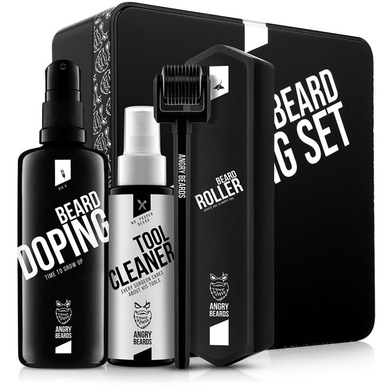Angry Beards Beard Growing Set lote de regalo para la barba para hombre