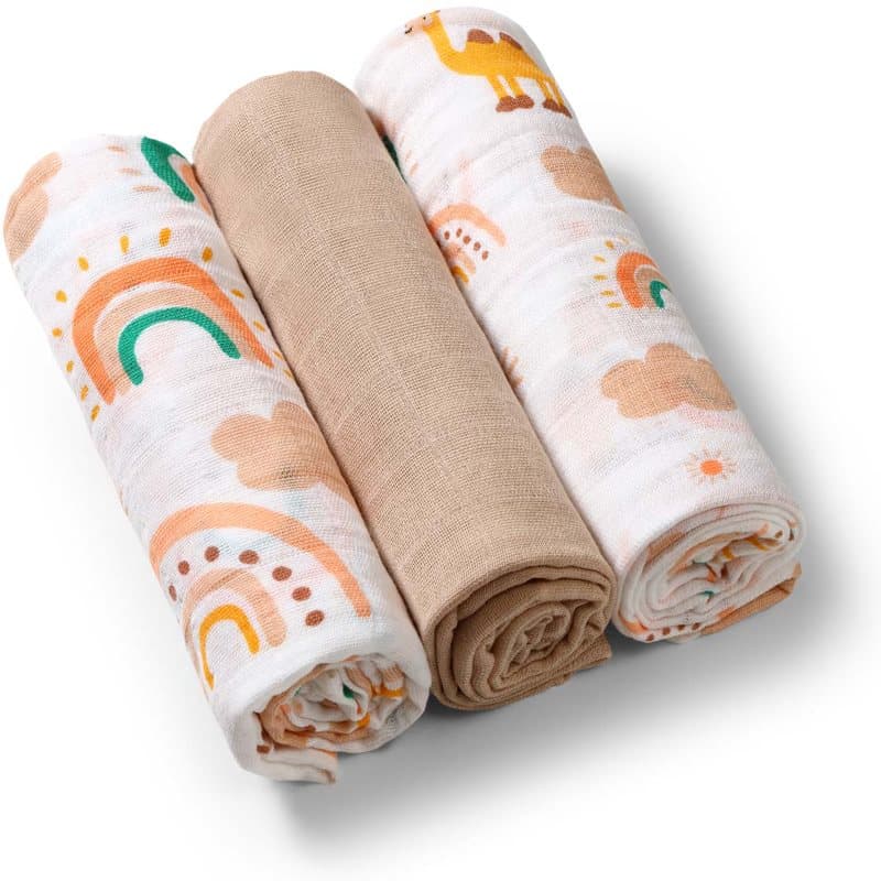 BabyOno Take Care Muslin Diapers muselinas Beige 3 ud