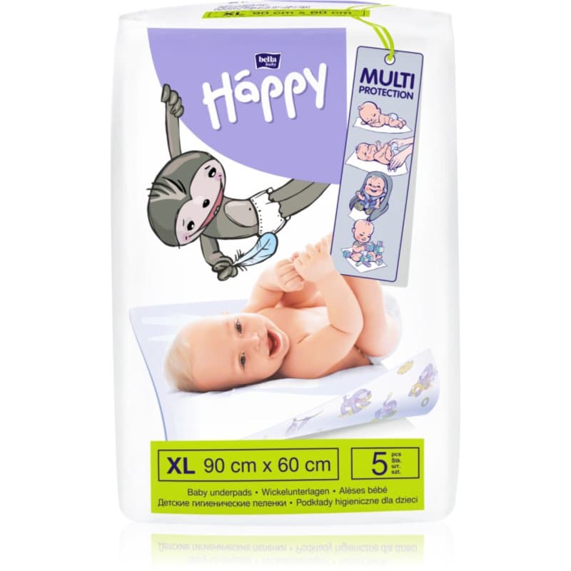 BELLA Baby Happy Baby Underpads cambiadores desechables 90x60 cm 5 ud