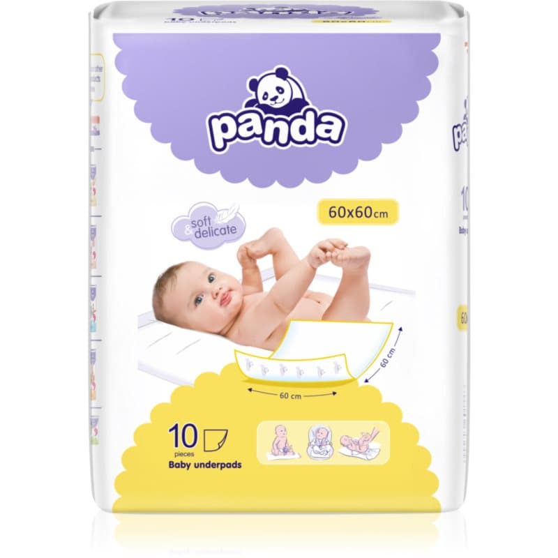 BELLA Baby Happy Panda cambiadores desechables 60x60cm 10 ud