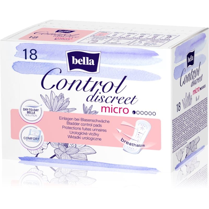 BELLA Control Discreet Micro compresas para la incontinencia 18 ud