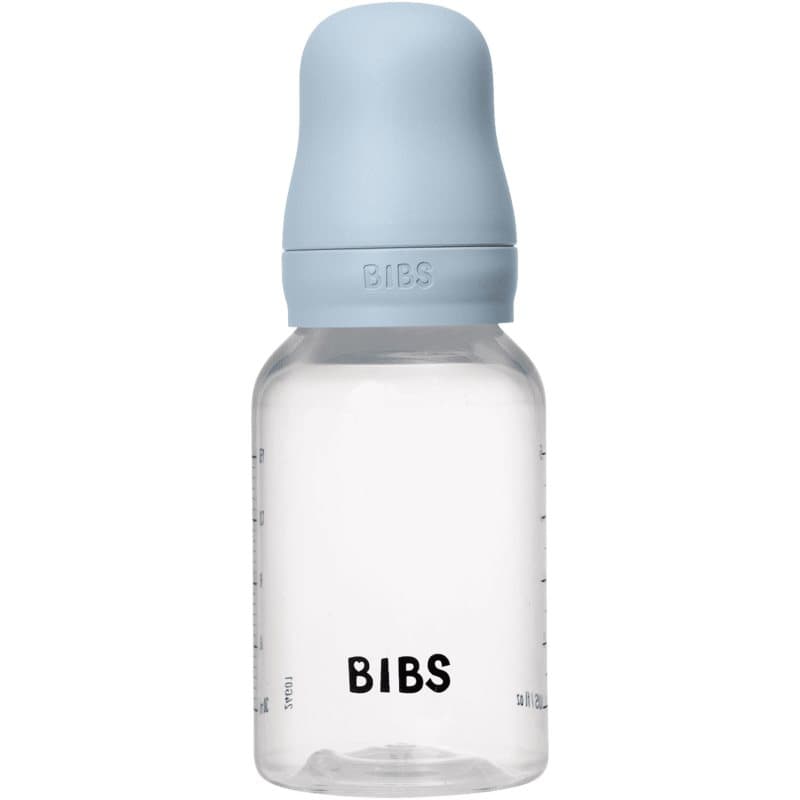 BIBS Anti-Colic Baby Bottle Silicone biberón anticólicos con tetina de silicona Baby Blue 1 ud