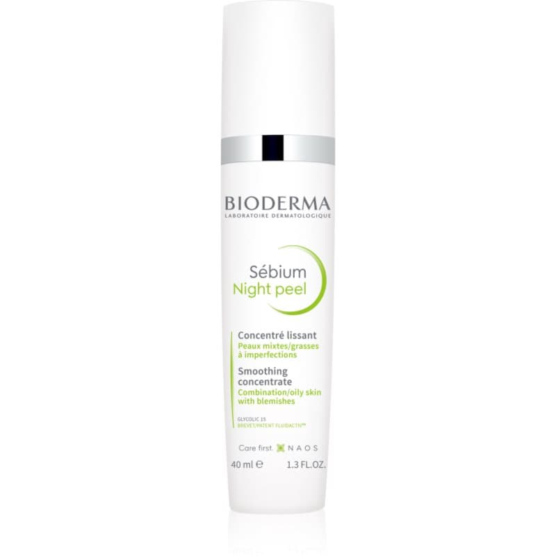 Bioderma Sébium Night Peel sérum exfoliante antiarrugas contra las imperfecciones de la piel 40 ml