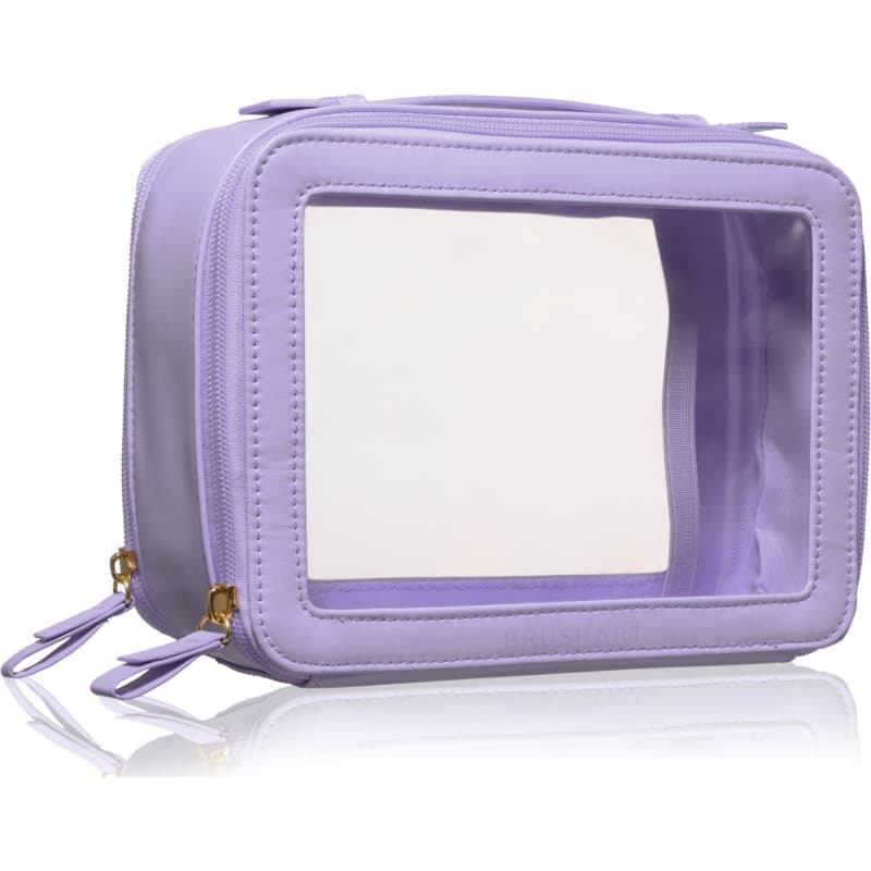 BrushArt Accessories Transparent make-up case neceser para cosméticos Lilac 1 ud