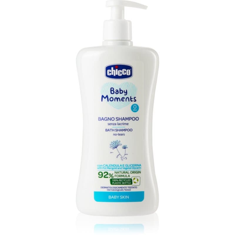 Chicco Baby Moments Bath Shampoo champú para todo el cuerpo para bebé lactante 0 m+ 500 ml