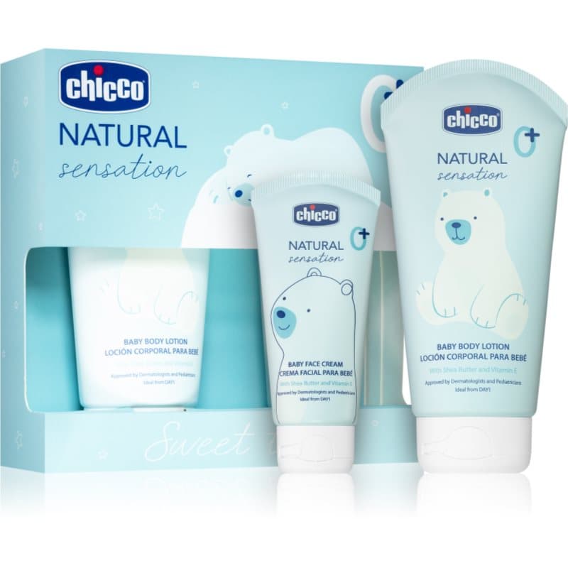Chicco Natural Sensation Sweet Time lote de regalo para bebé lactante 0+