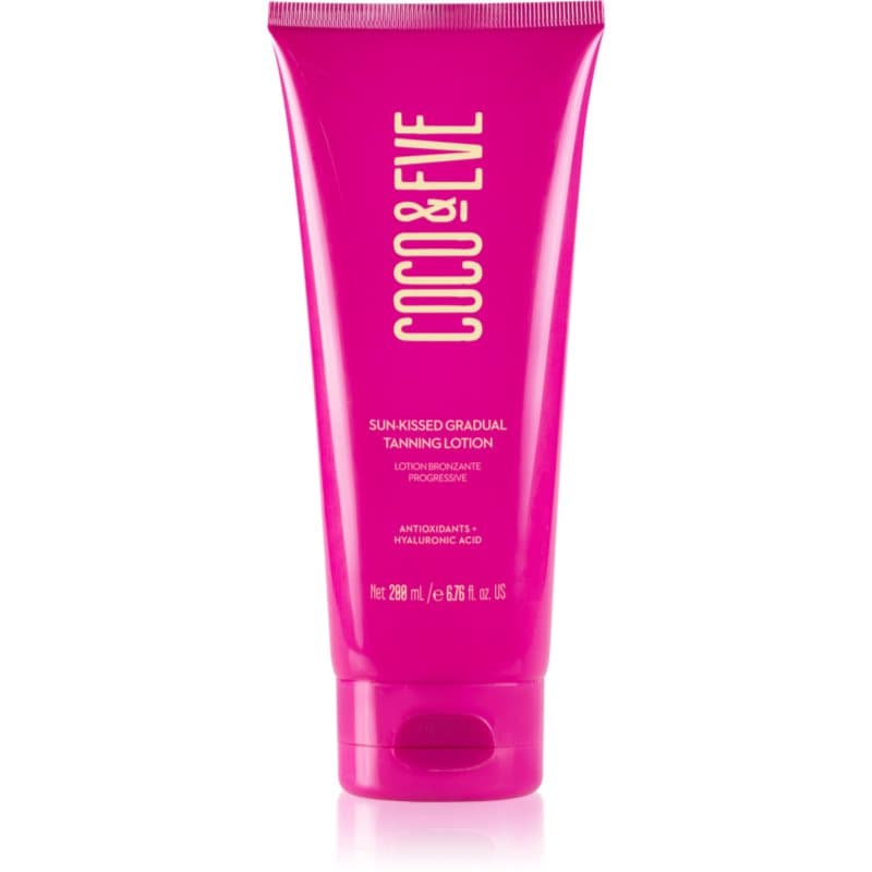 Coco & Eve Sunny Honey Sun-kissed Gradual Tanning Lotion leche autobronceadora para un bronceado progresivo con aroma Coco-Mango 200 ml