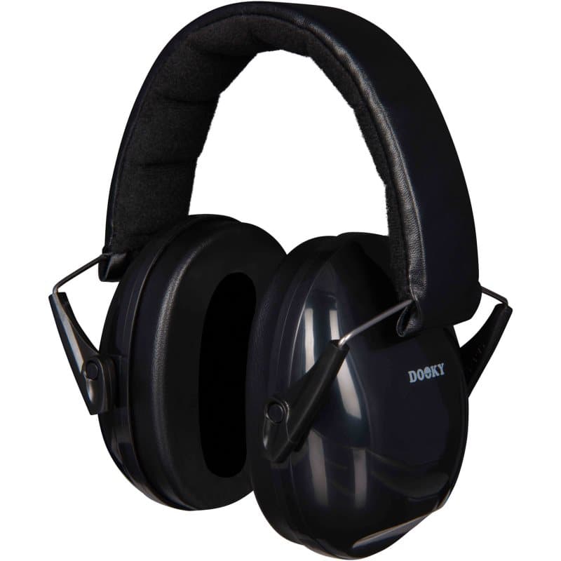 Dooky Baby Ear Protection JUNIOR 36m+ protectores auditivos para niños Black 1 ud