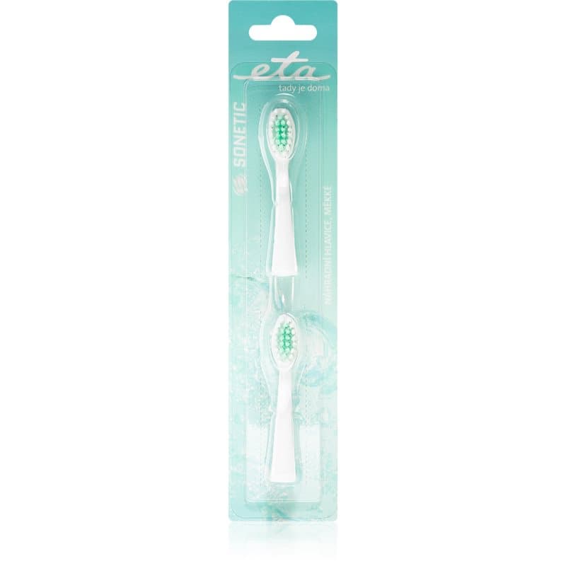 ETA Sonetic 0709 90400 cabezal de recambio para cepillo de dientes sónico a pilas suave For ETA 0709 2 ud