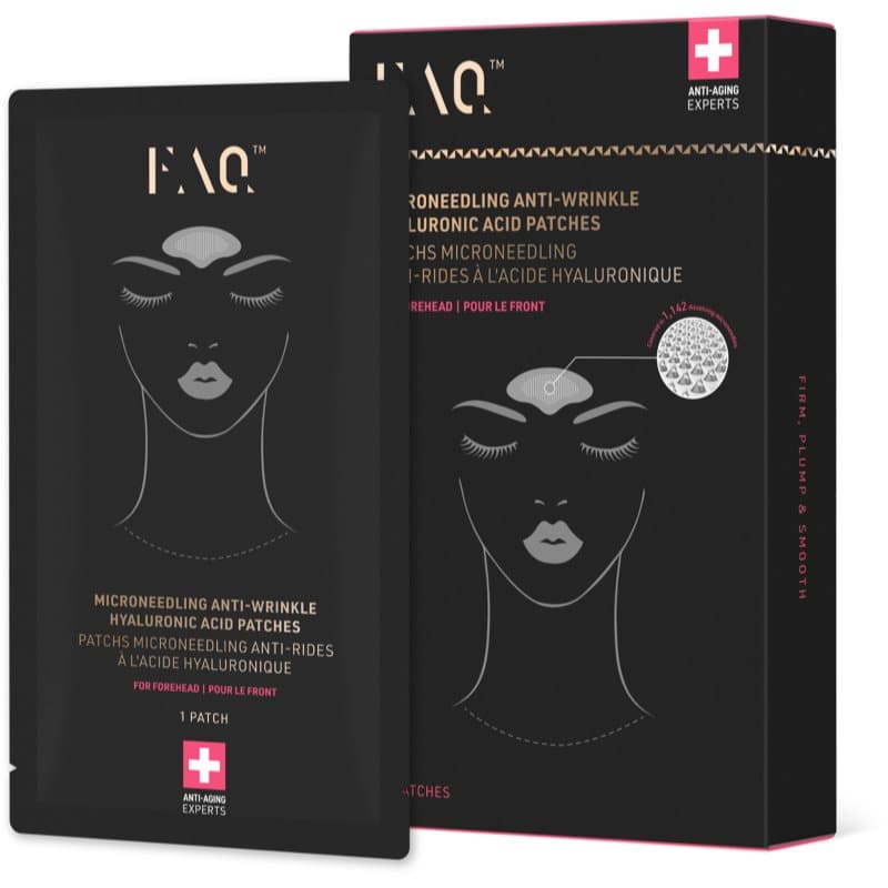 FOREO FAQ™ Microneedling Anti-Wrinkle tiras adhesivas antiarrugas para la frente con ácido hialurónico 3 ud