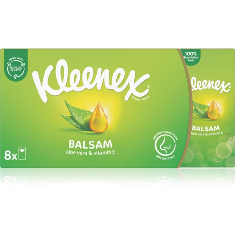 Kleenex Balsam BalmCare pañuelos de papel 8x9 ud