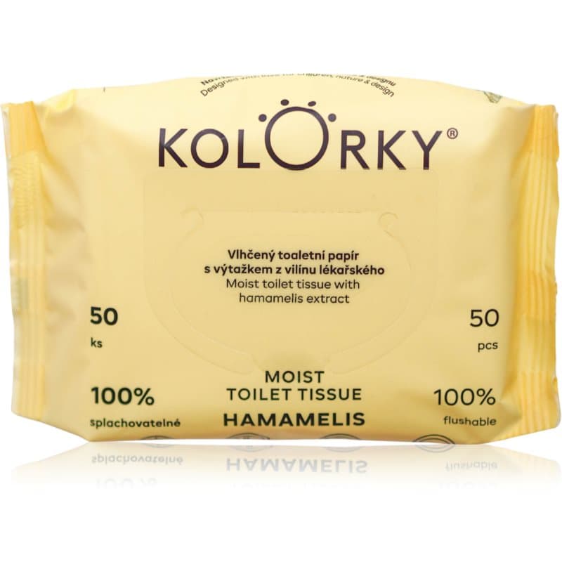 Kolorky Moist Toilet Tissue Hamamelis papel higiénico húmedo 50 ud
